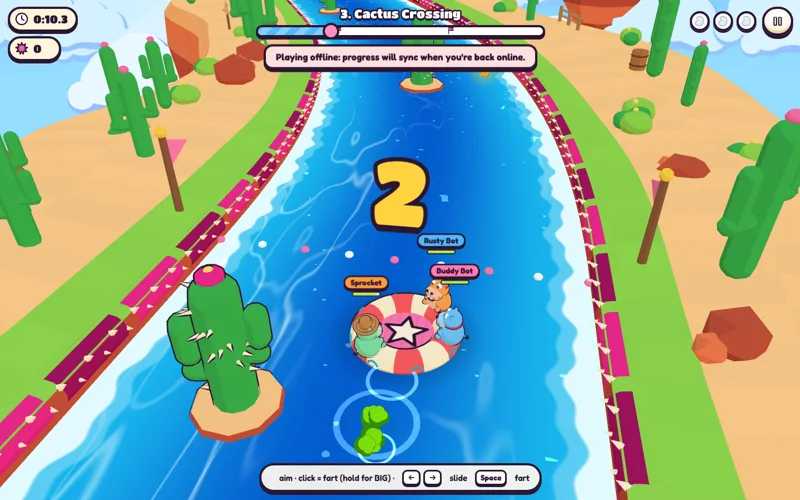 40 spiky levels: real Fartabulous screen