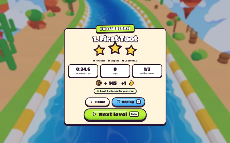 Plays everywhere: real Fartabulous screen